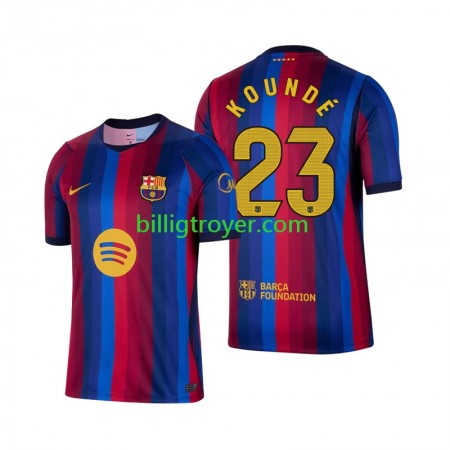 Billige Fotballdrakter FC Barcelona Jules Kounde 23 Hjemmedraktsett 2026/27 Kortermet